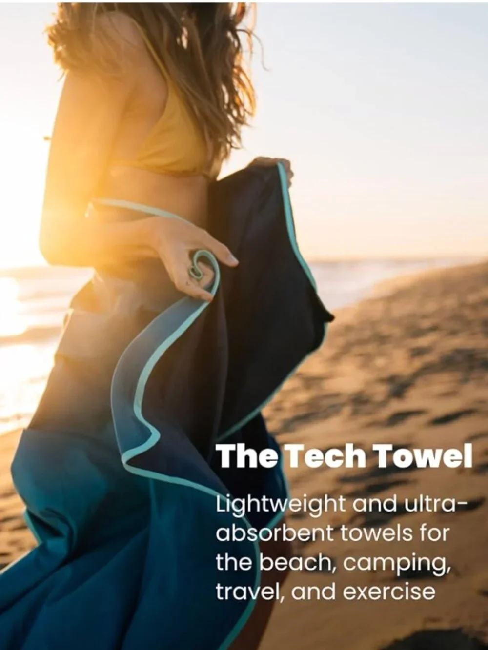 Free People x Rumpl Everywhere Towel in Ocean Fade - NWT